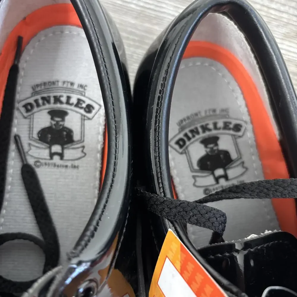 Dinkles Shoes Mens 9 Womens 11 Black Synthetic Derby Marching Band Dress Lace Up
